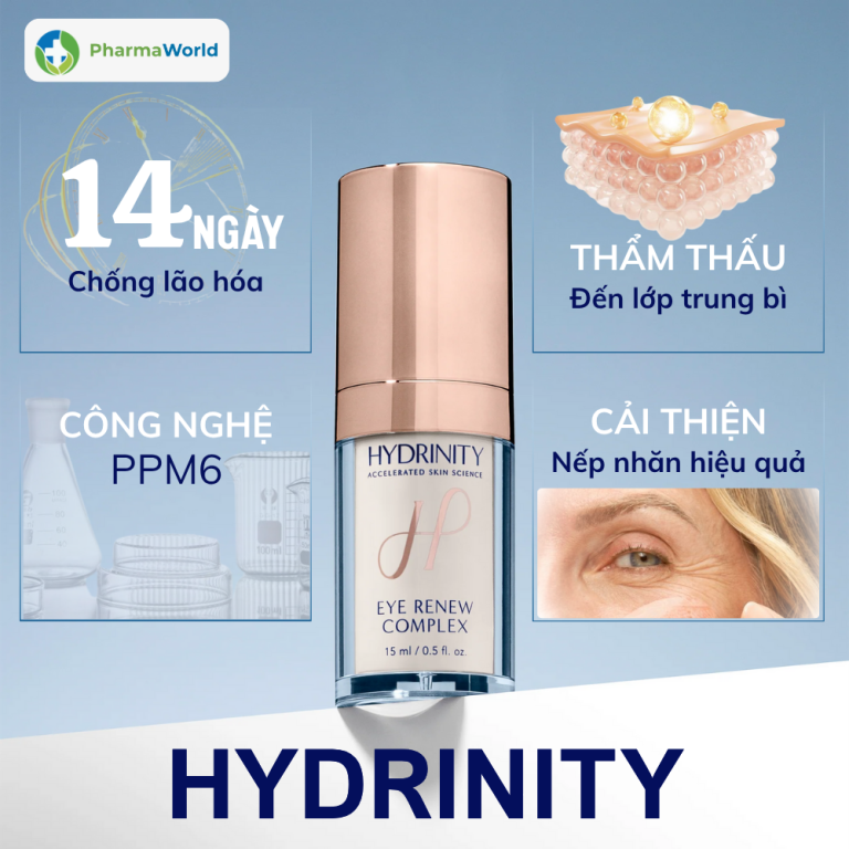 Hydrinity Eye Renew Complex 15ml - Kem hỗ trợ trẻ hóa mắt - Pharma World