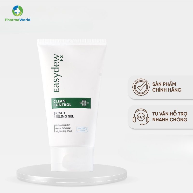 Gel Tẩy Tế Bào Chết Nhẹ Nhàng Làm Sáng Da, Dưỡng Ẩm Cho Da Easydew Ex Clean Control Bright Peeling Gel 120ml