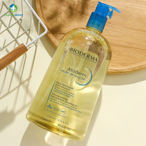 Bioderma Atoderm Huile de Douche 1l - Dầu tắm dưỡng ẩm, làm dịu da khô, nhạy cảm
