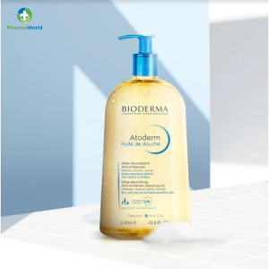 Bioderma Atoderm Huile de Douche 1l - Dầu tắm dưỡng ẩm, làm dịu da khô, nhạy cảm