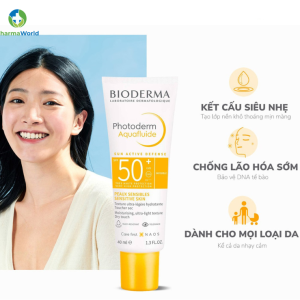 Kem Chống Nắng Bioderma Giảm Bóng Nhờn 40ml (Không Màu)
