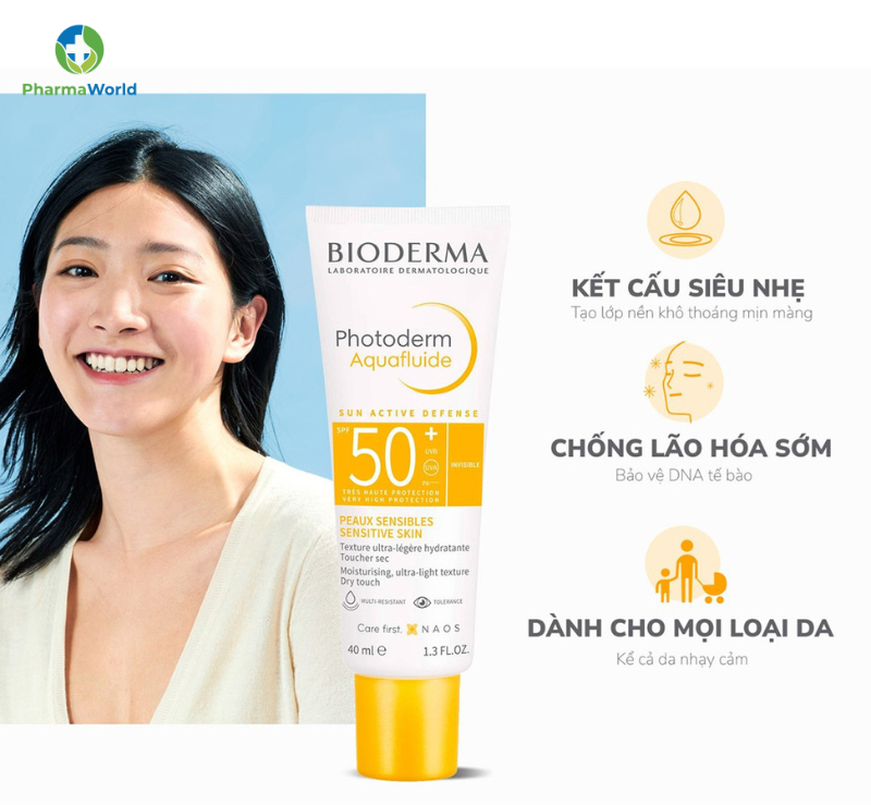 Kem Chống Nắng Bioderma Giảm Bóng Nhờn 40ml (Không Màu)