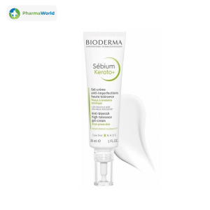 Bioderma Sébium Kerato+ 30ml - Gel-cream hỗ trợ giảm mụn, làm mịn da