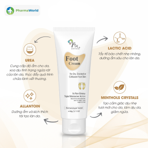 Fixderma Foot Cream 60g - Kem mềm gót chân