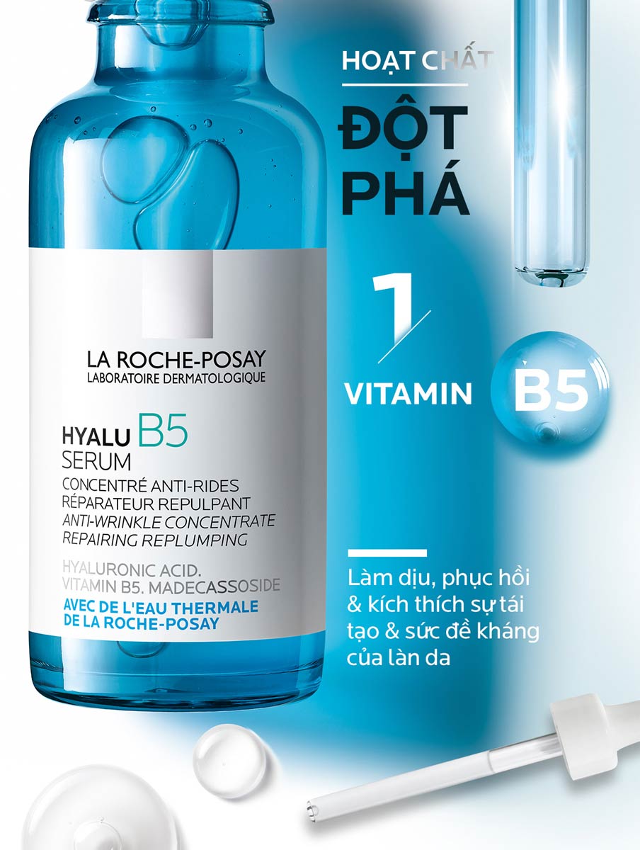 Tinh Chất La Roche-Posay Hyalu B5 Serum Phục Hồi Độ Ẩm, Săn Chắc Da 30ml