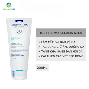 Kem Secalia AHA IsisPharma dưỡng ẩm, làm mềm, giảm khô da, giảm kích ứng (200ml)