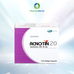 Acnotin 20 (Hộp /30 Viên) - Điều Trị Mụn Trứng Cá