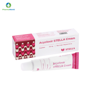 Kem bôi da Acyclovir Stella Cream (5g) điều trị nhiễm virus Herpes simplex