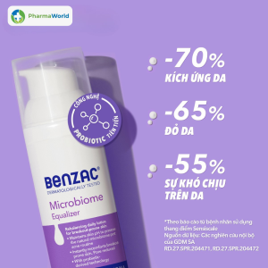 Benzac Microbiome Equaliser 50ml - Sữa dưỡng ẩm, sáng da, ngừa mụn